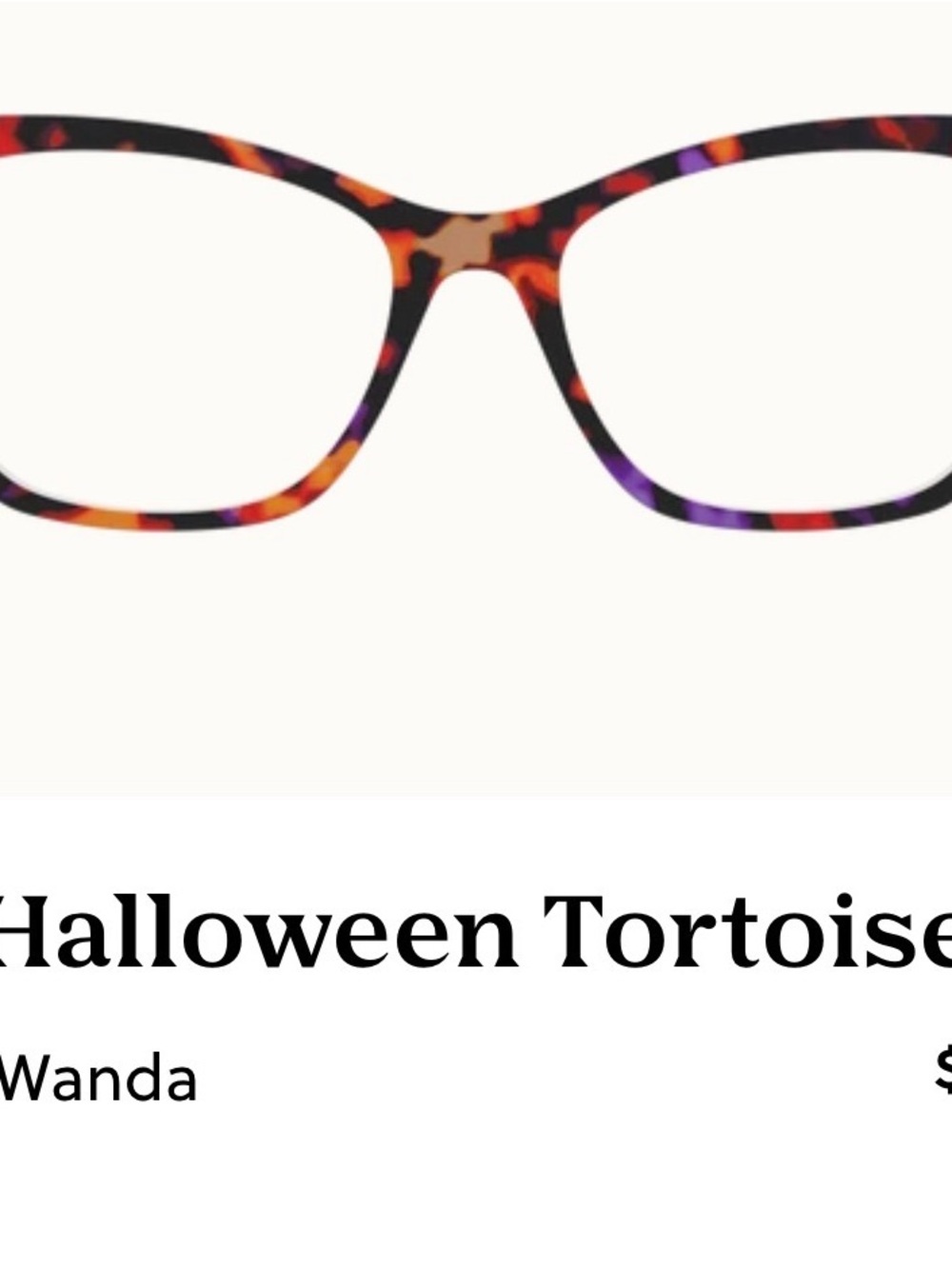 Pair Eyewear Halloween Bokeh Topper for Wanda